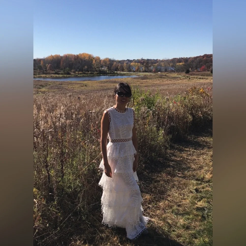 Sandro (Paris ) white dress (no return, final Sale) - Picture 5 of 13